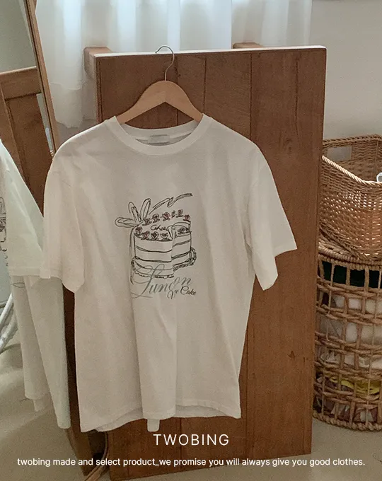 ルーズプリントTシャツ | twobing | 詳細画像1