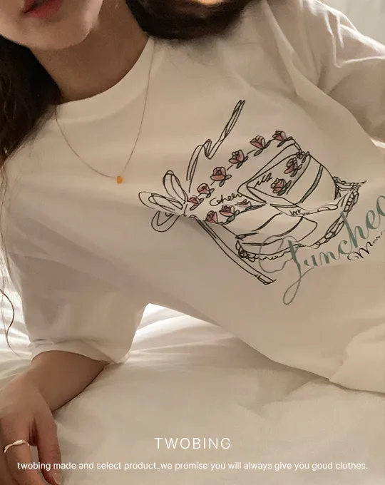 ルーズプリントTシャツ | twobing | 詳細画像2