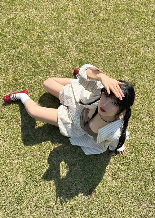 ルーズストライプシャツ | vivic | 詳細画像1