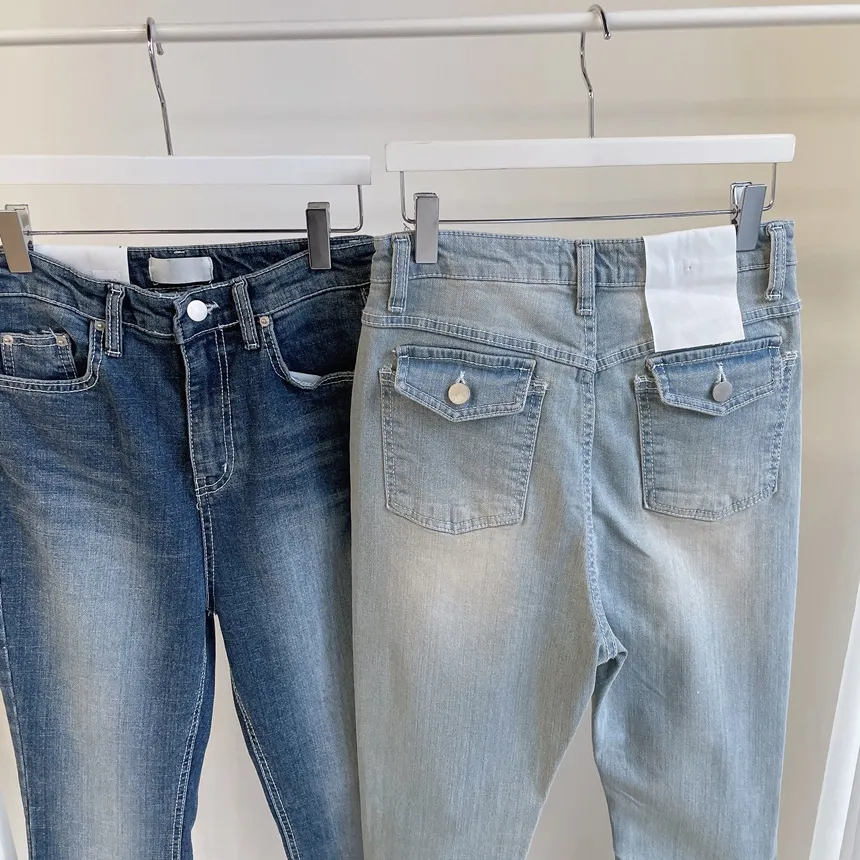 ウォッシングブーツカットデニムパンツ | mirangmirang | 詳細画像48