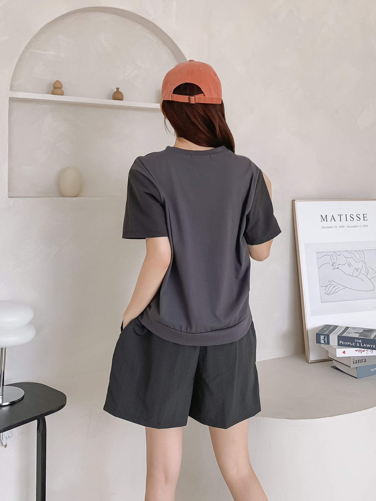 ラウンドネックウエストゴムプリントTシャツハーフパンツ | 詳細画像4