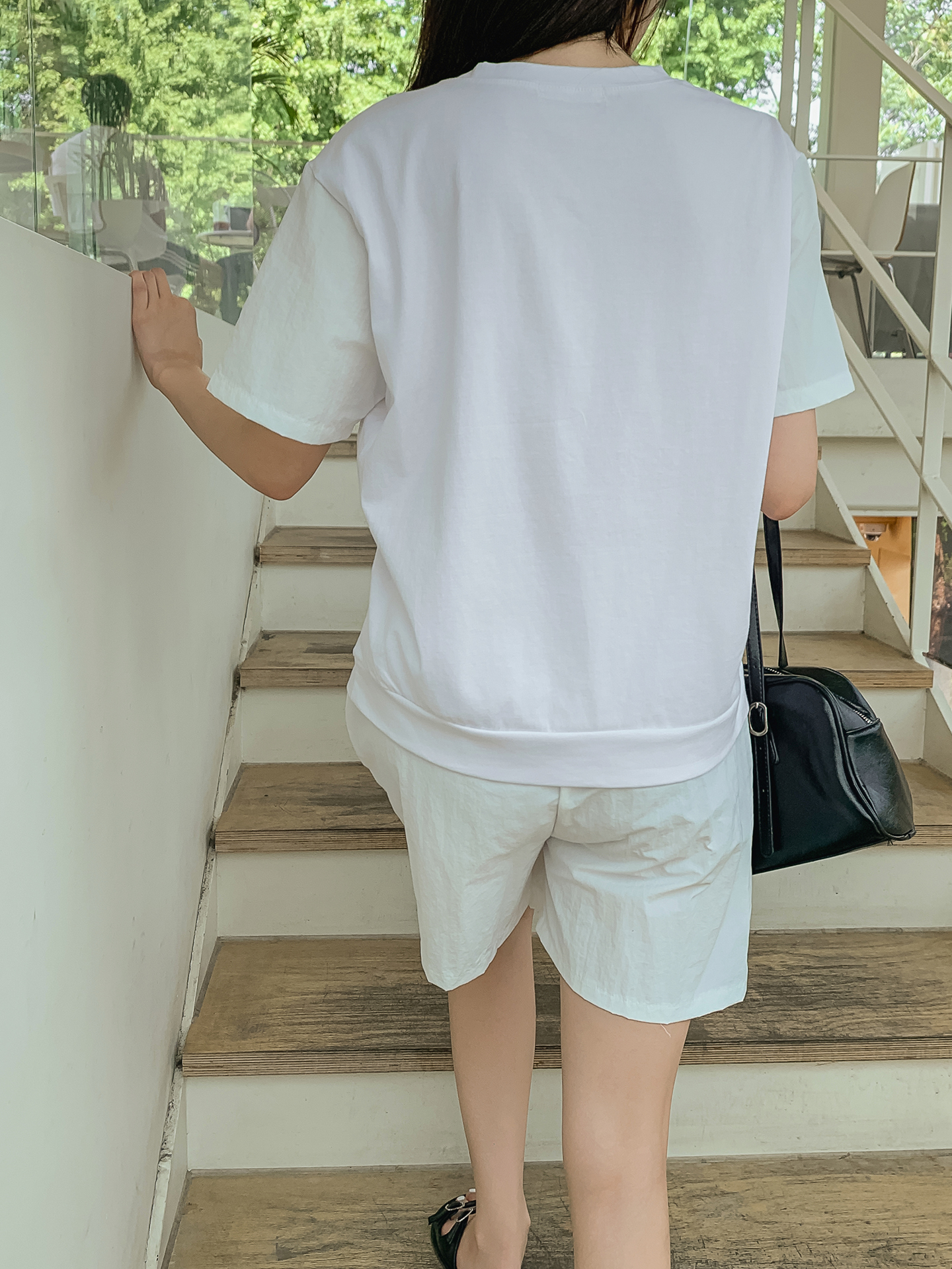 ラウンドネックウエストゴムプリントTシャツハーフパンツ | 詳細画像23
