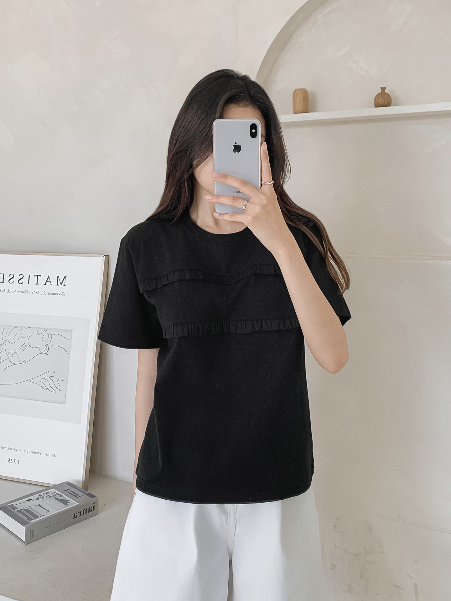 ラウンドネックフリル半袖Tシャツ | 詳細画像27