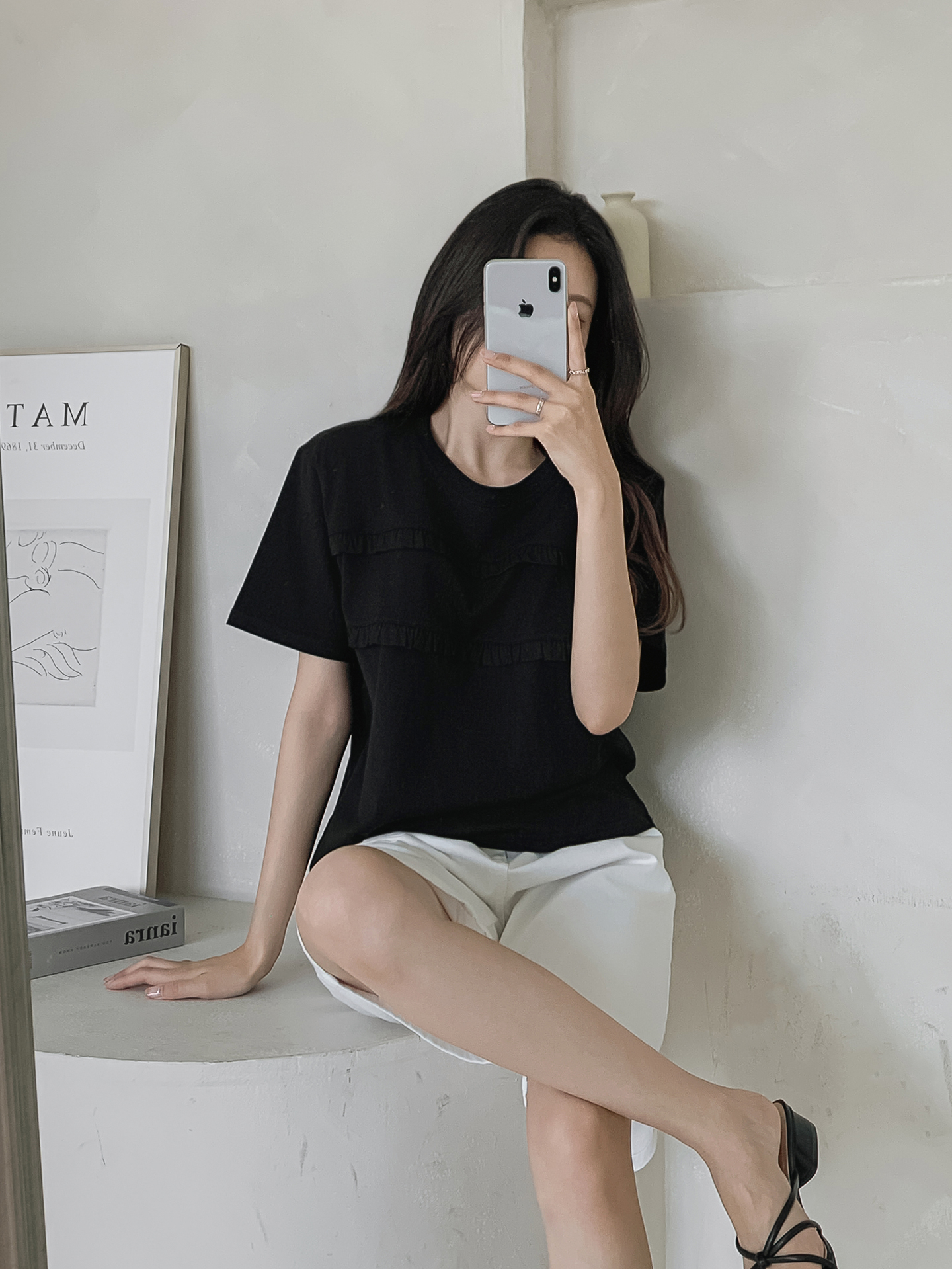 ラウンドネックフリル半袖Tシャツ | 詳細画像31