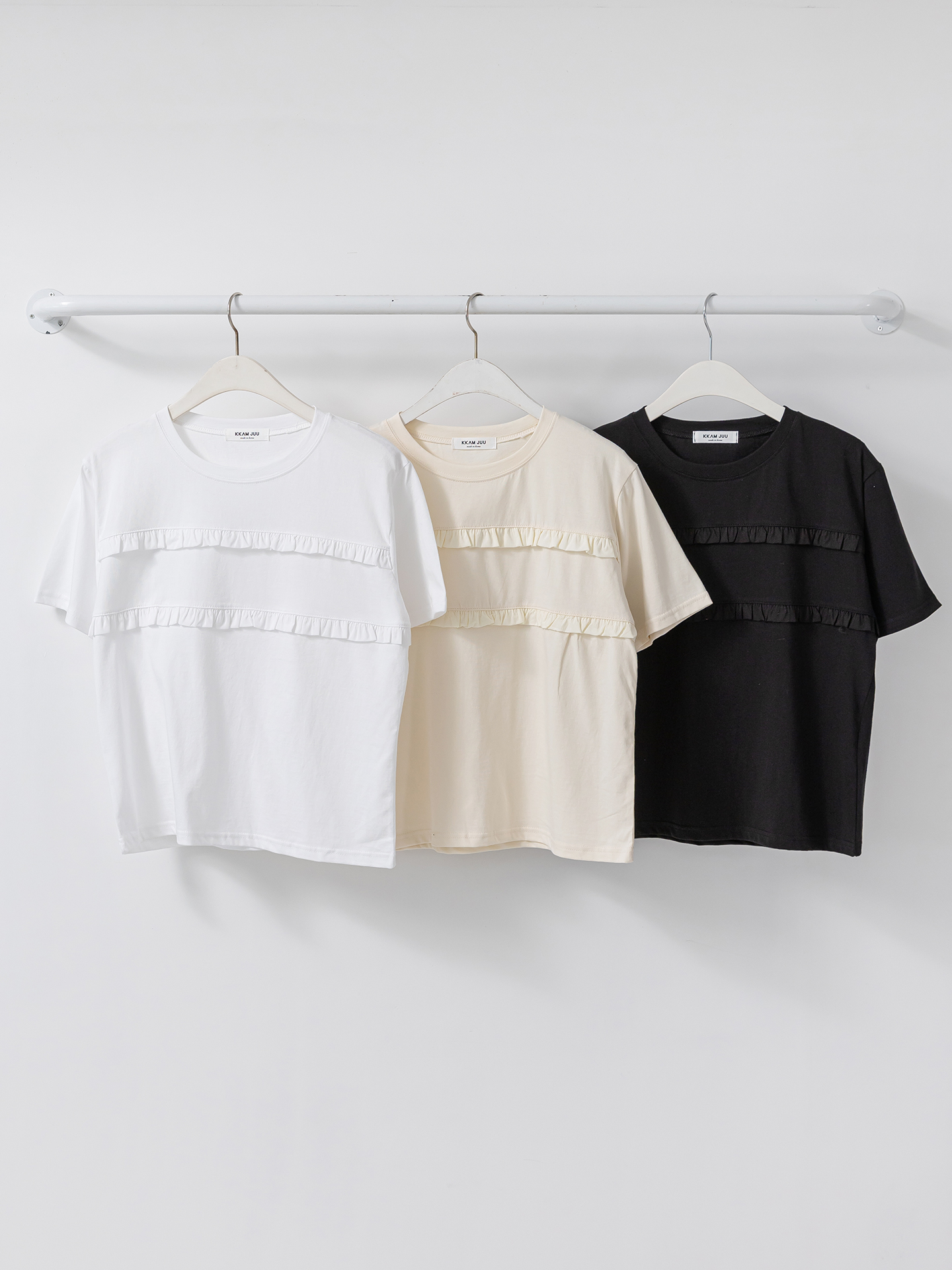 ラウンドネックフリル半袖Tシャツ | 詳細画像32