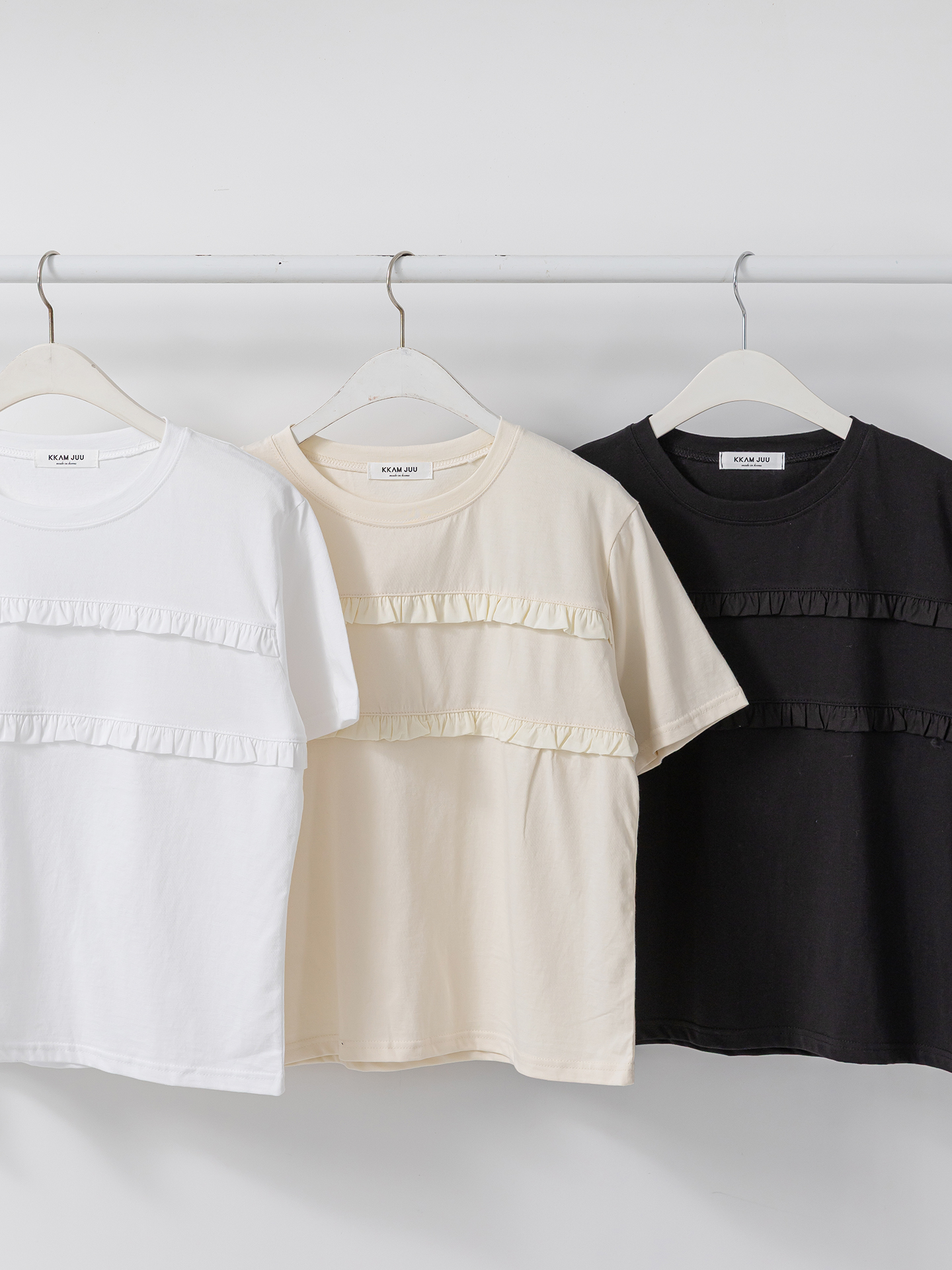 ラウンドネックフリル半袖Tシャツ | 詳細画像33