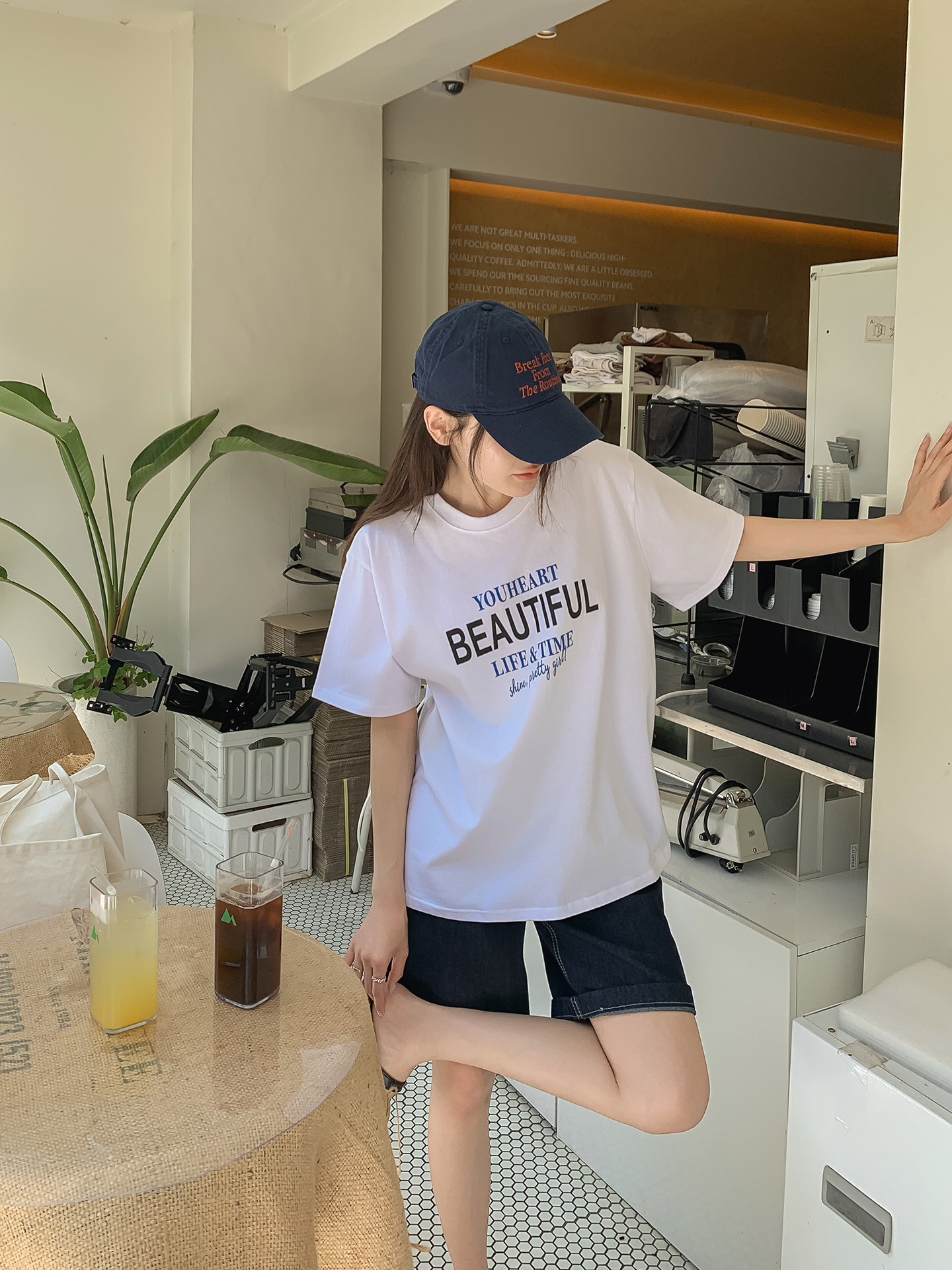 ラウンドネック半袖プリントTシャツ | 詳細画像3