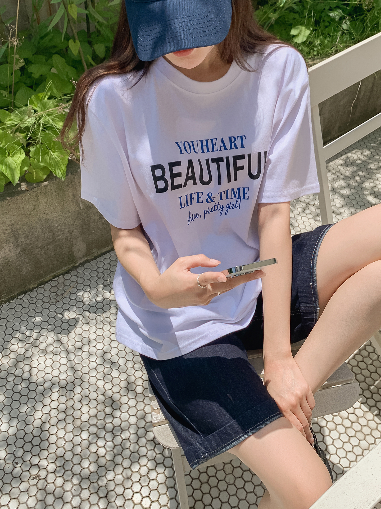 ラウンドネック半袖プリントTシャツ | 詳細画像14