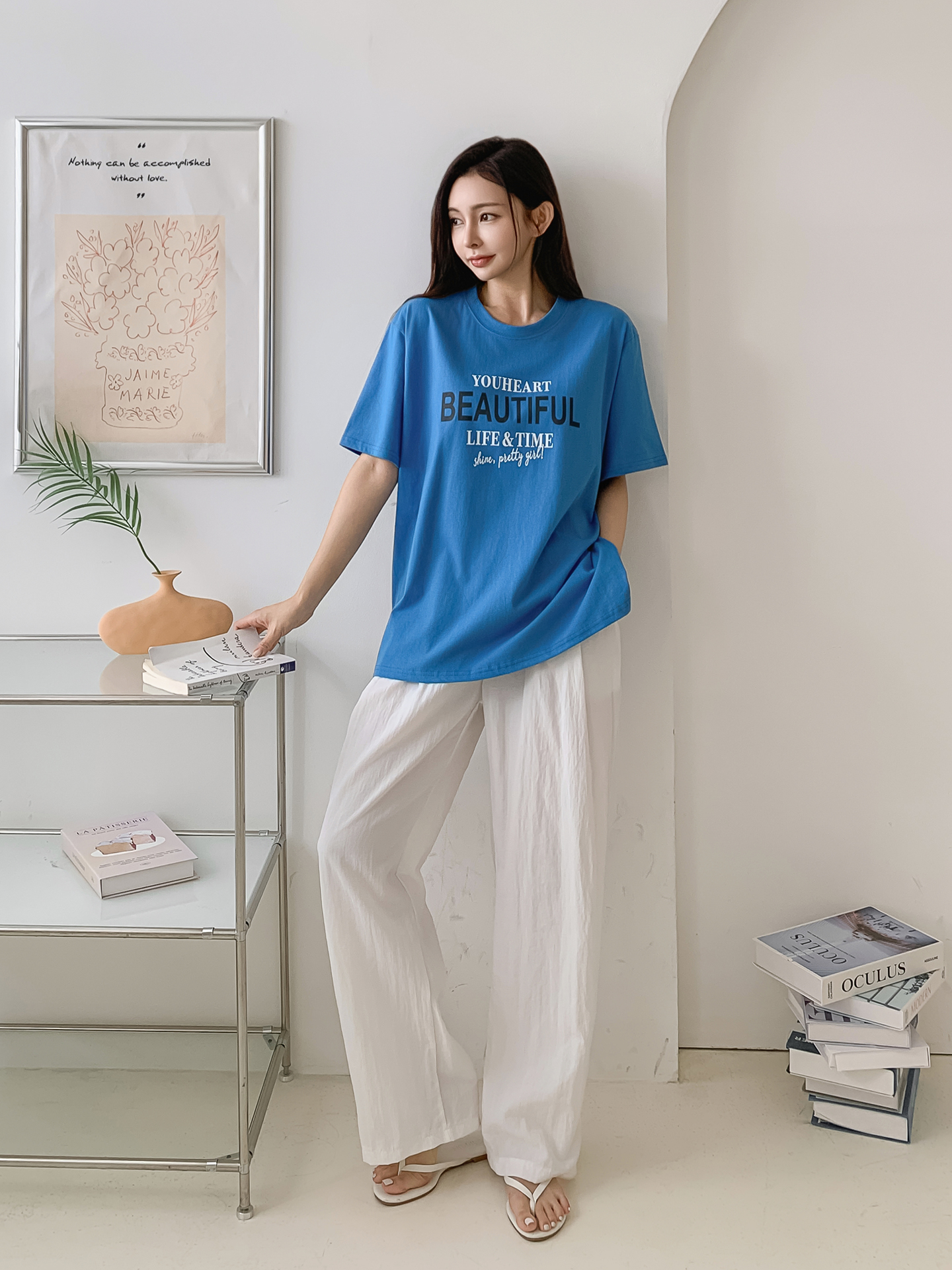 ラウンドネック半袖プリントTシャツ | 詳細画像18
