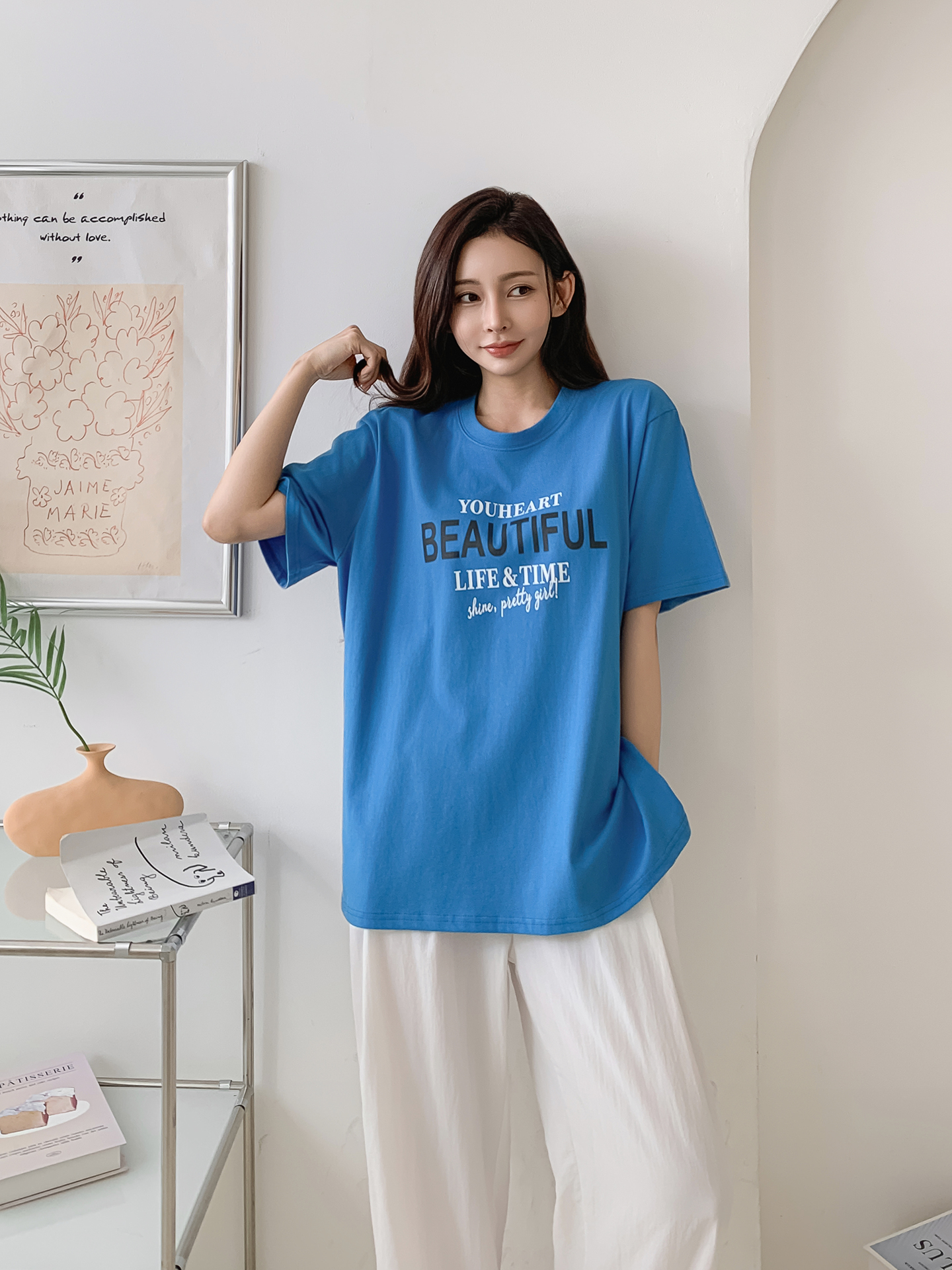 ラウンドネック半袖プリントTシャツ | 詳細画像19