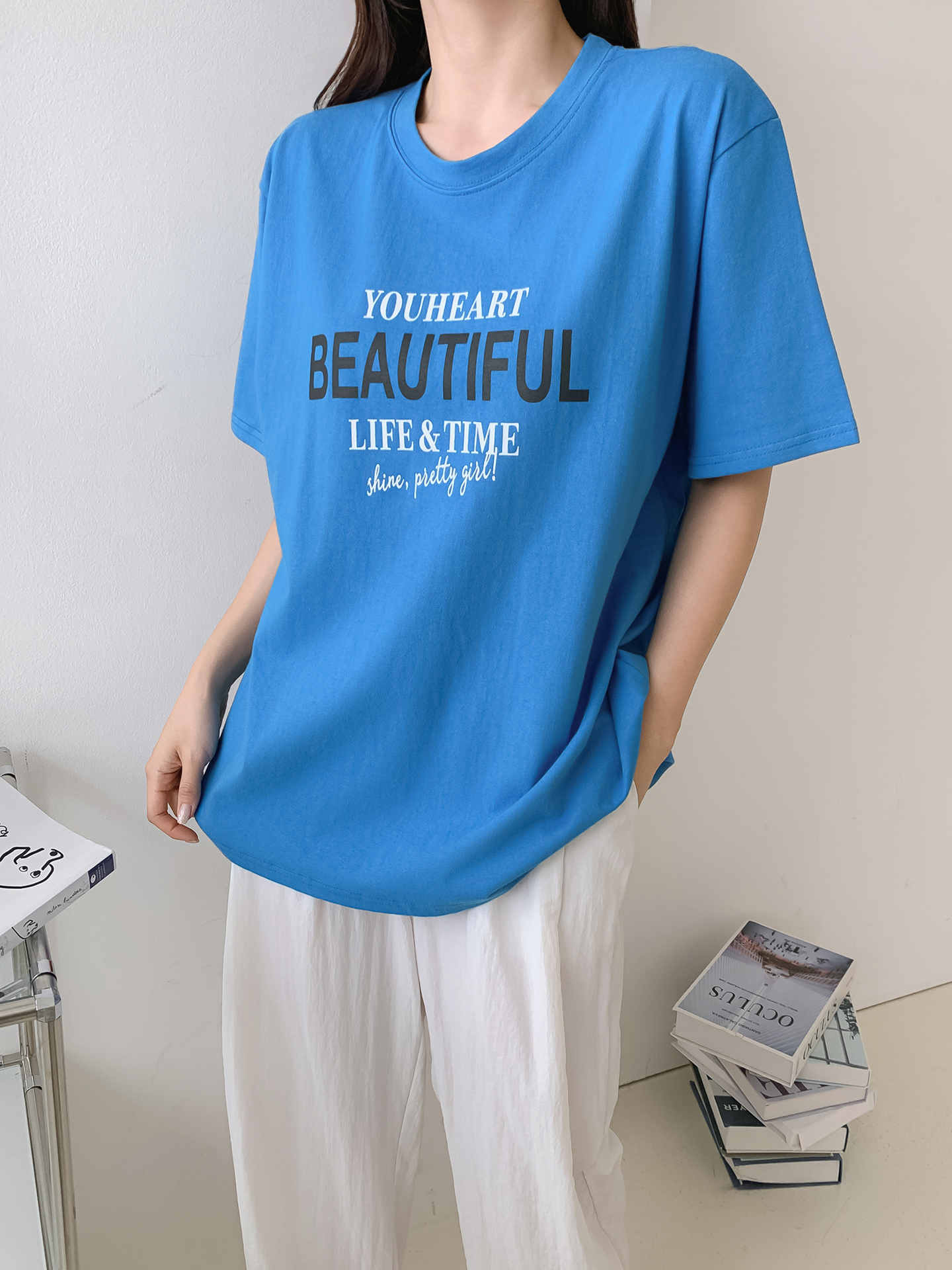 ラウンドネック半袖プリントTシャツ | 詳細画像20