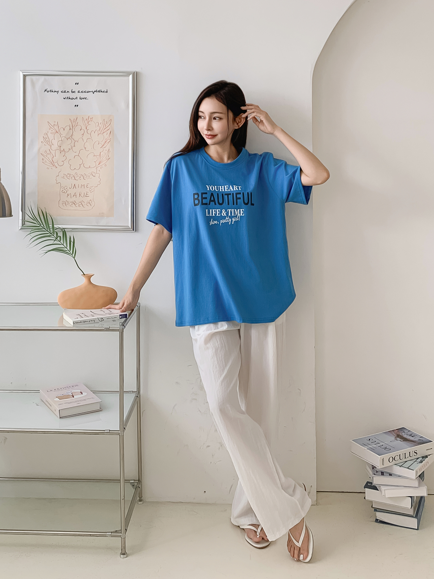 ラウンドネック半袖プリントTシャツ | 詳細画像25