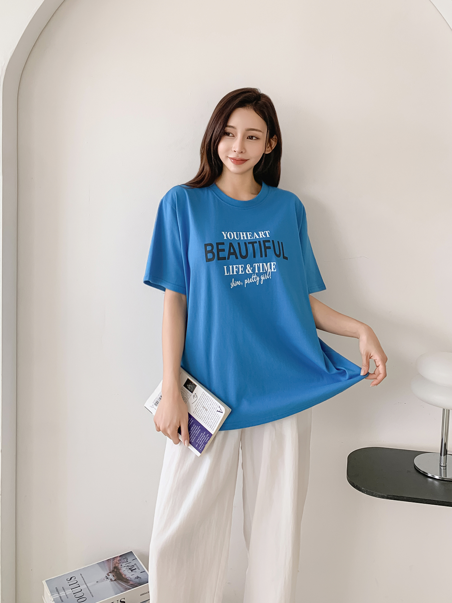 ラウンドネック半袖プリントTシャツ | 詳細画像28