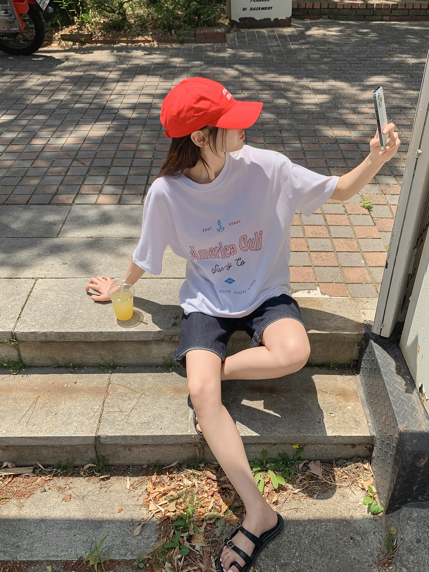 ラウンドネック半袖プリントTシャツ | 詳細画像10