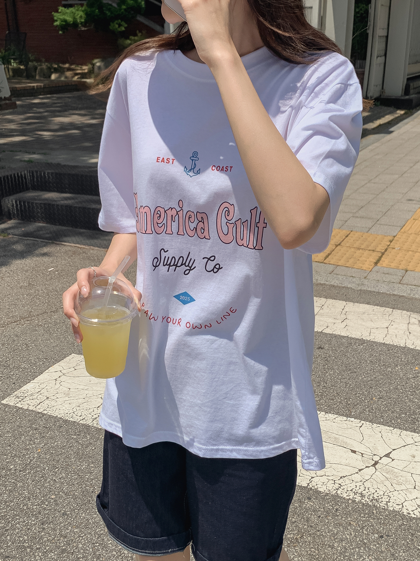ラウンドネック半袖プリントTシャツ | 詳細画像13