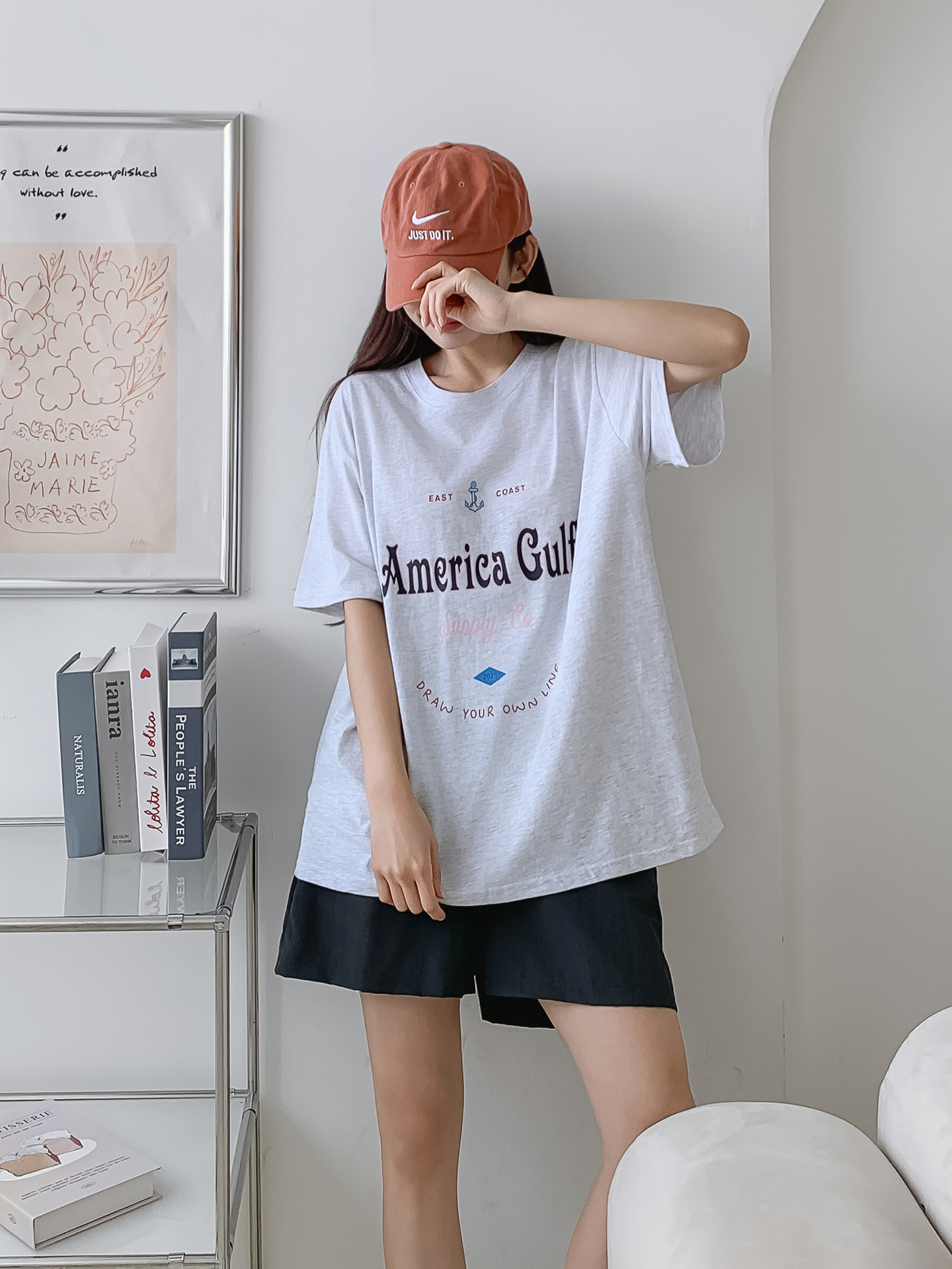 ラウンドネック半袖プリントTシャツ | 詳細画像25