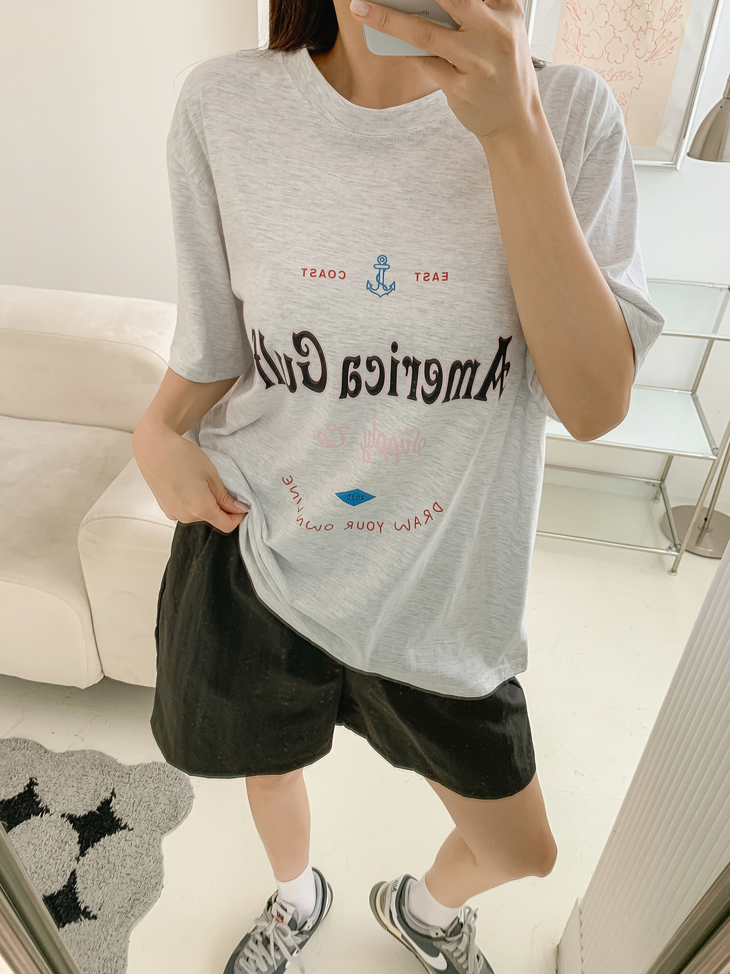 ラウンドネック半袖プリントTシャツ | 詳細画像26