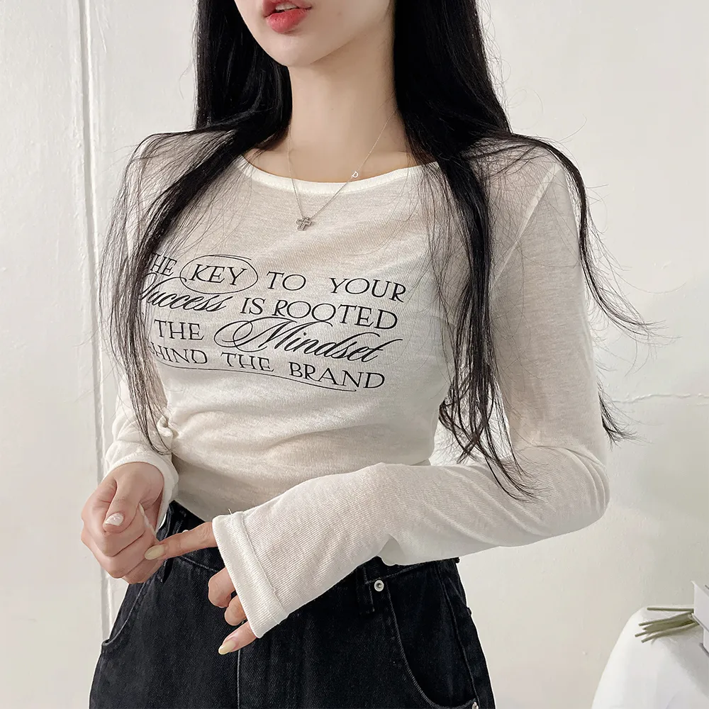 スリムレタリングTシャツ | yenangnang | 詳細画像1