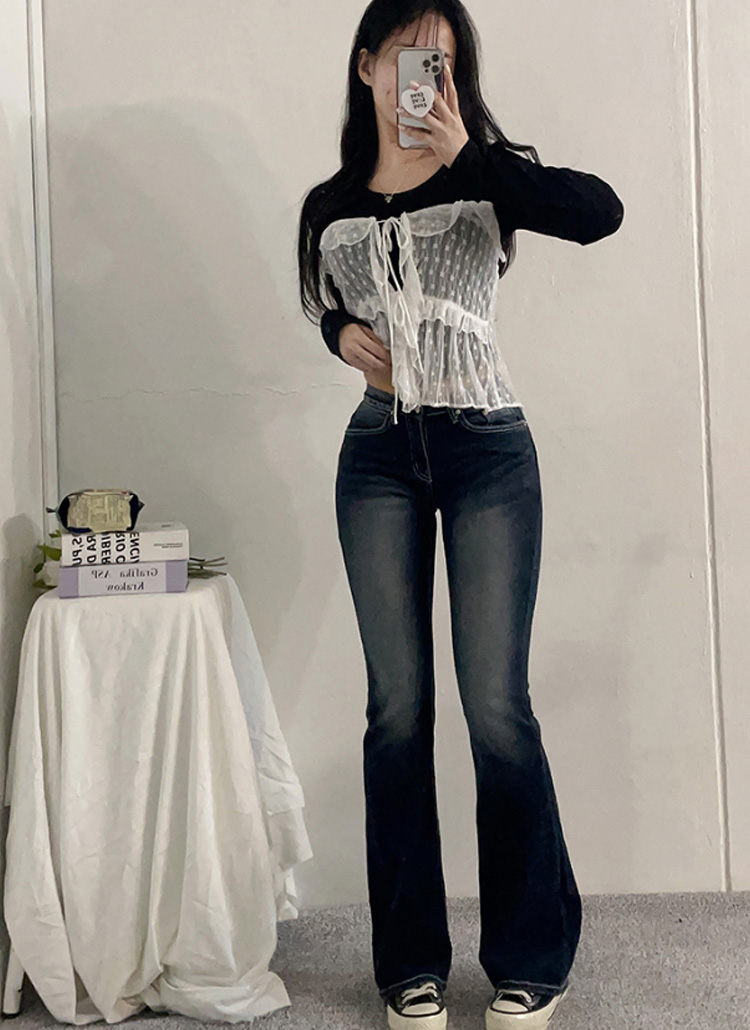 ウォッシングローライズブーツカットデニムパンツ | レディース