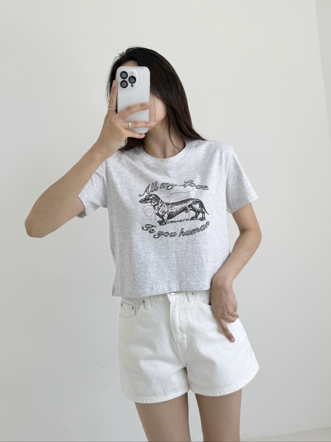 クロップドプリントTシャツ | 詳細画像3