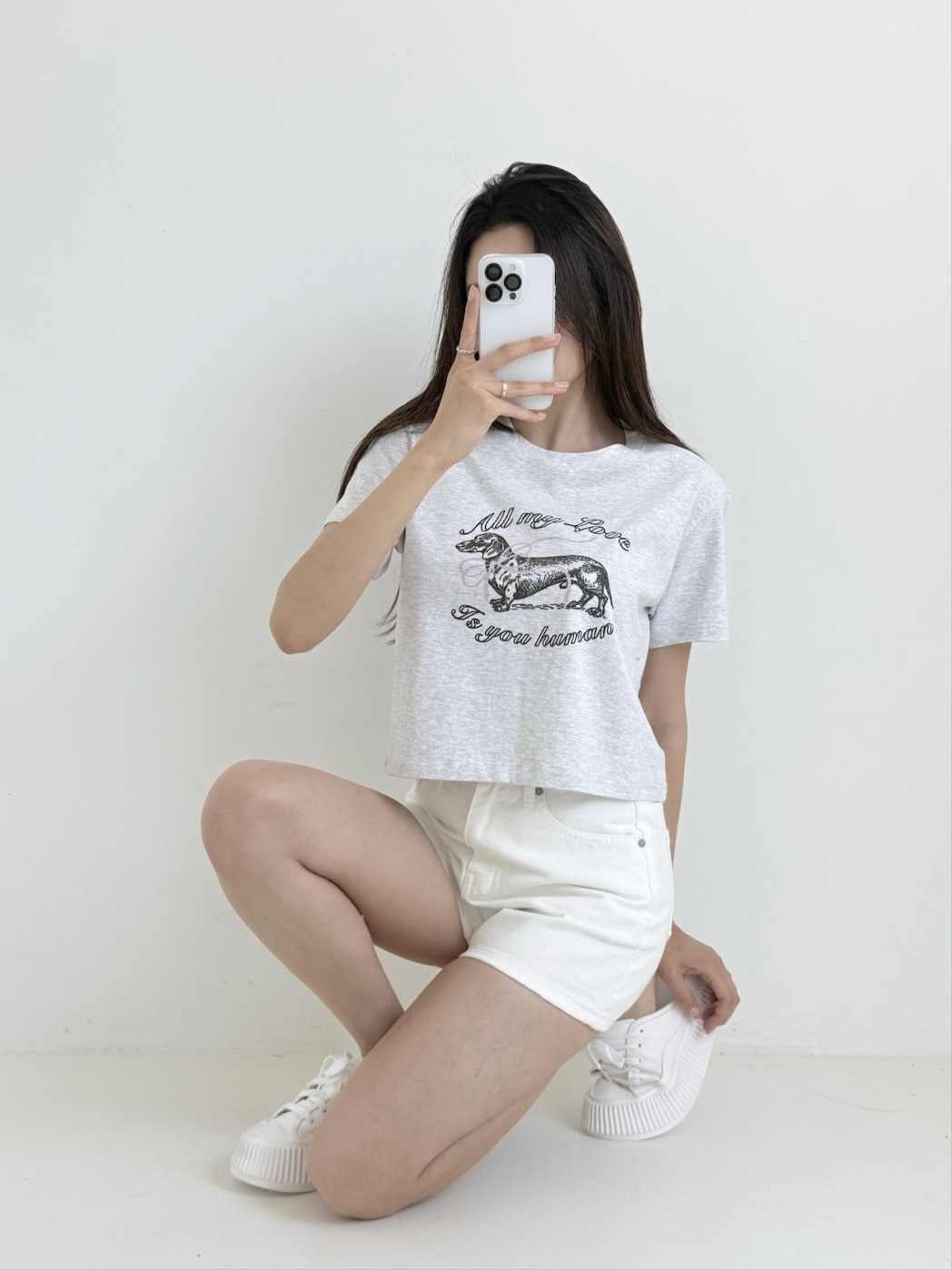 クロップドプリントTシャツ | 詳細画像4