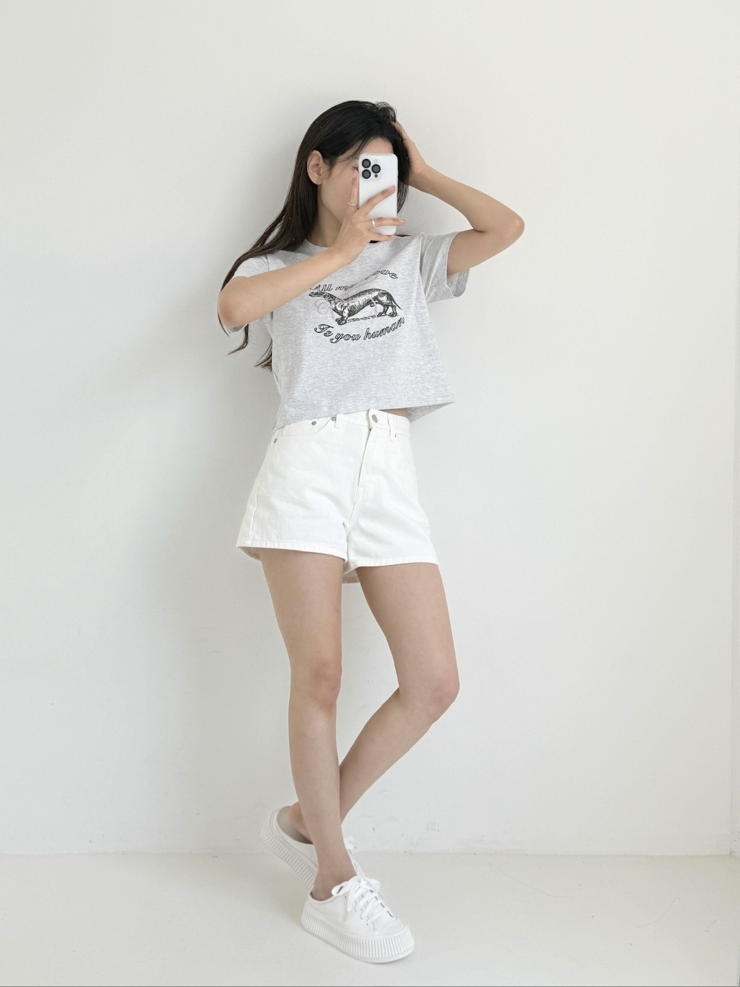 クロップドプリントTシャツ | 詳細画像8