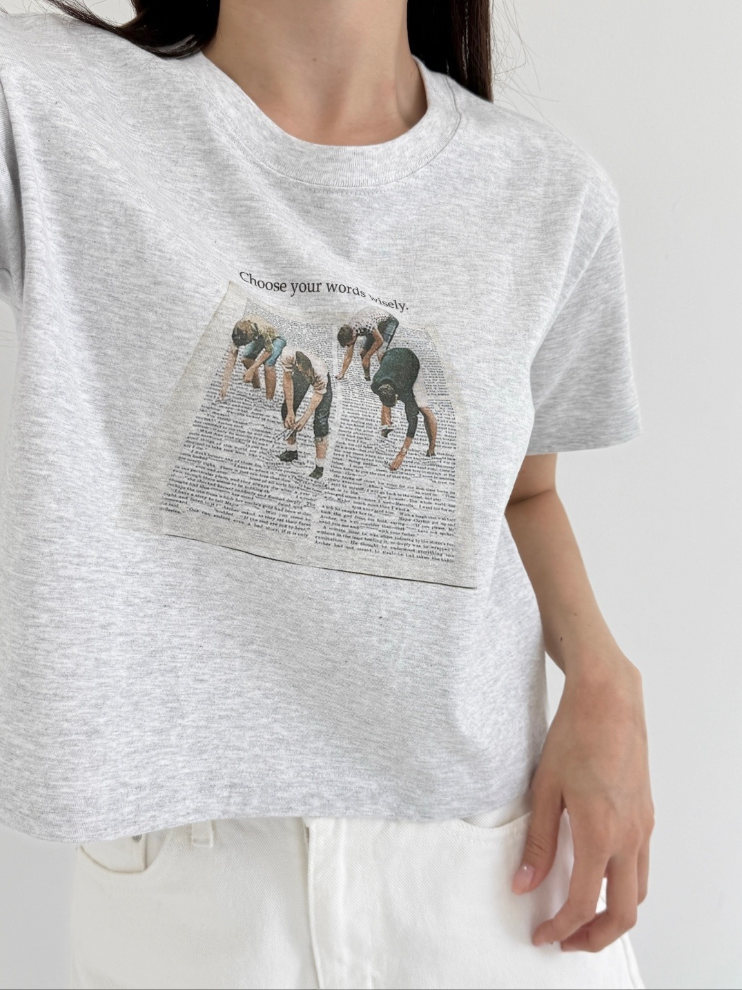 クロップドプリントTシャツ | 詳細画像2