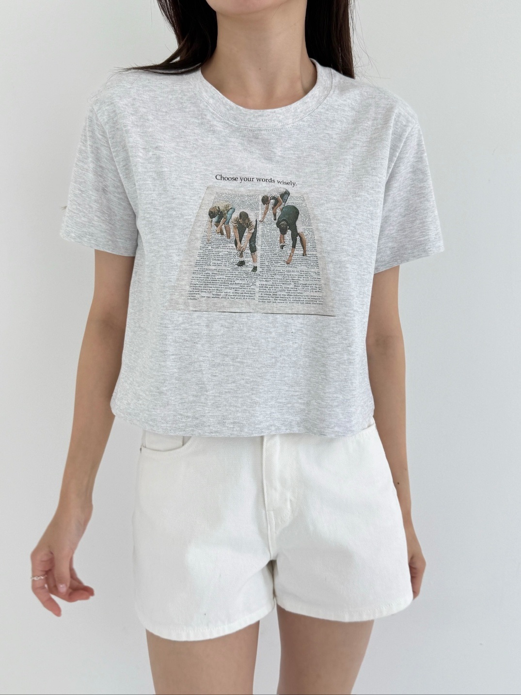 クロップドプリントTシャツ | 詳細画像4