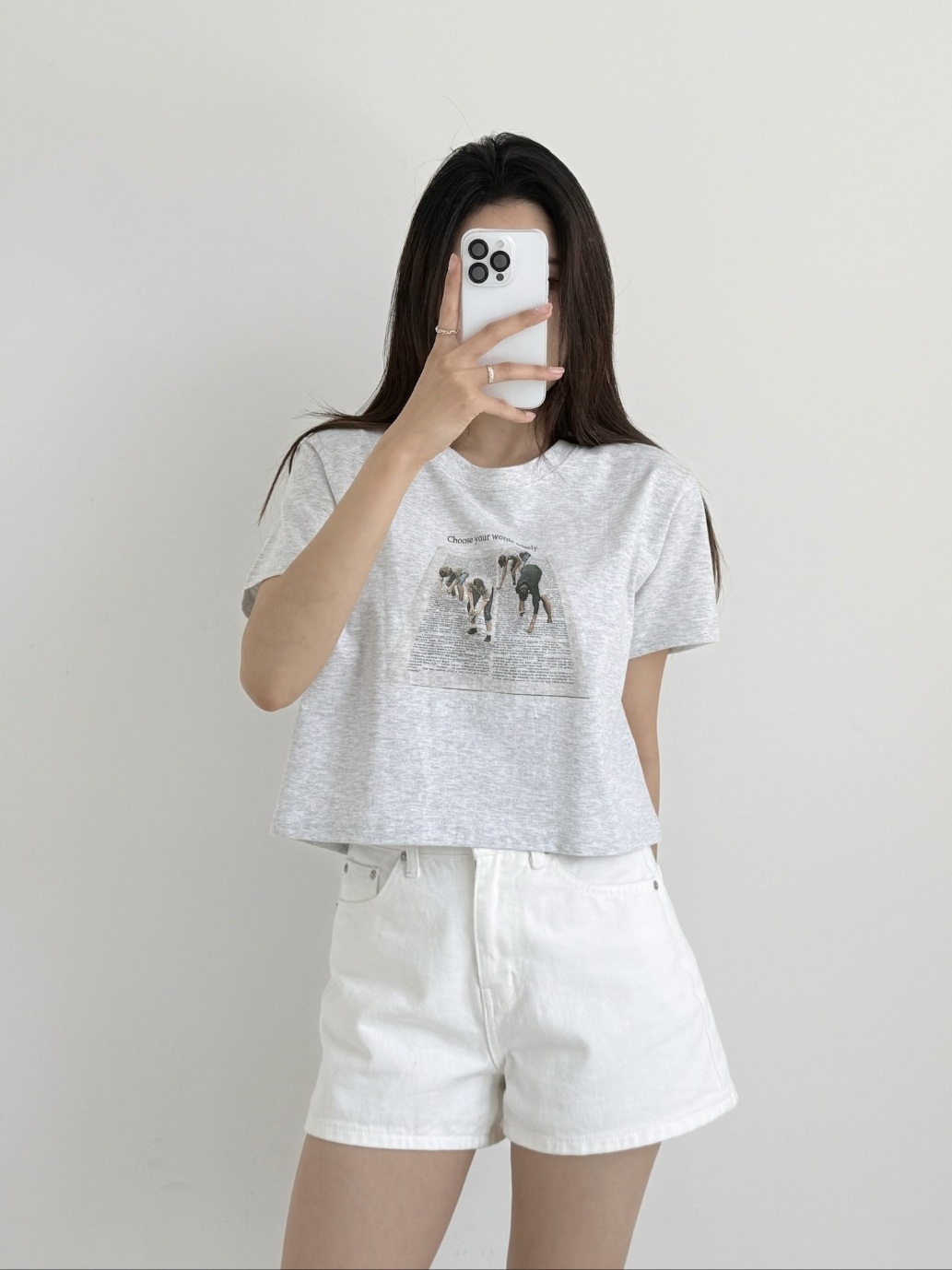 クロップドプリントTシャツ | 詳細画像6