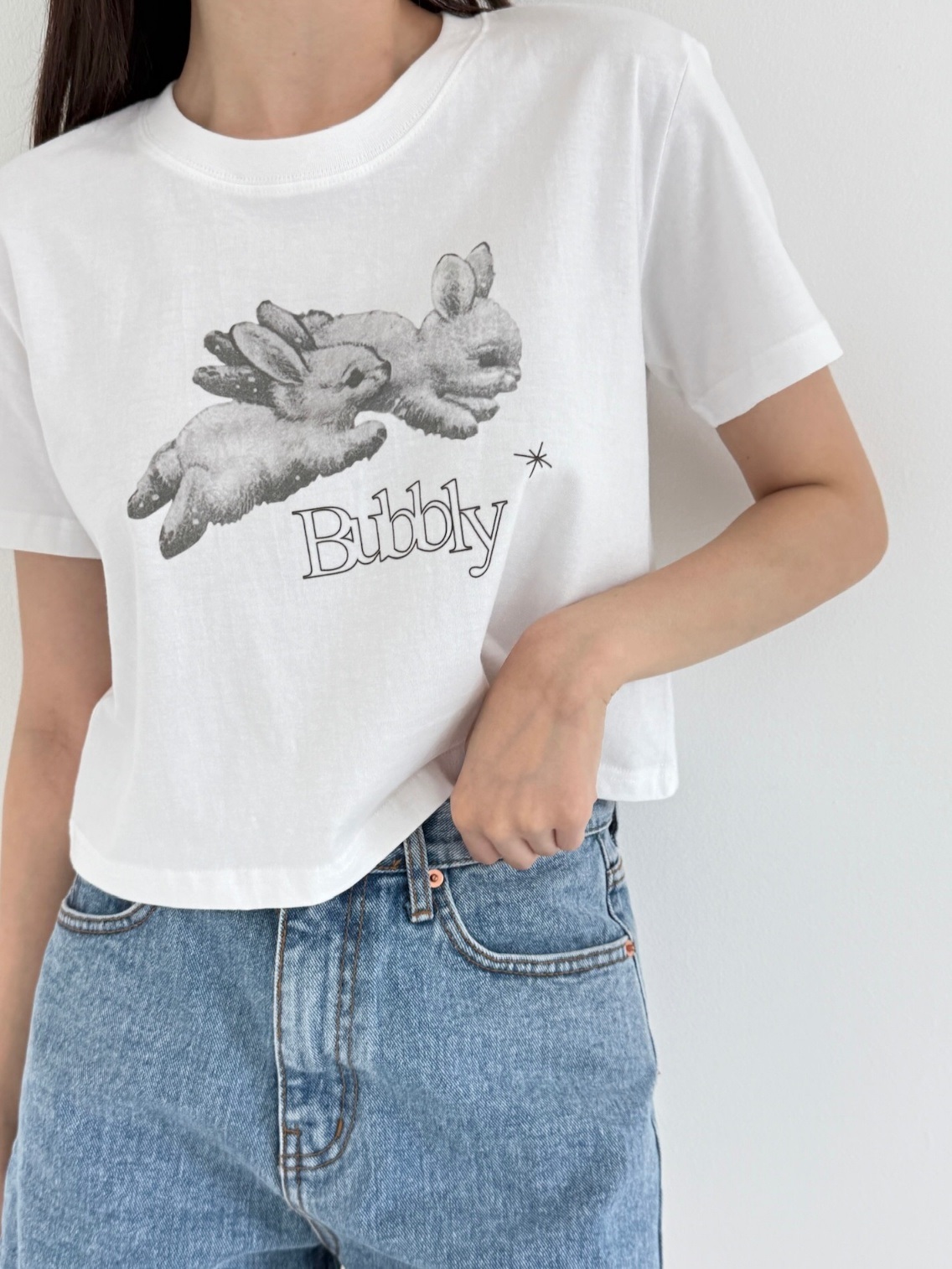 クロップドプリントTシャツ | 詳細画像2