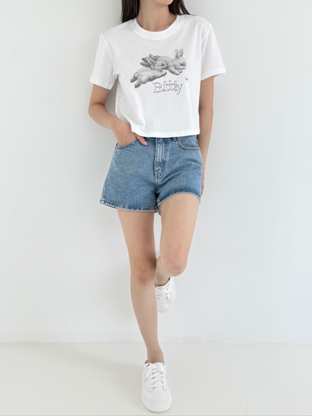 クロップドプリントTシャツ | 詳細画像8
