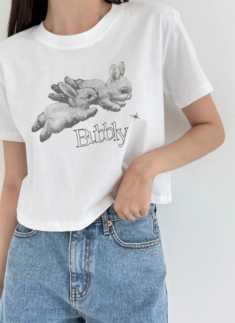 クロップドプリントTシャツ | 詳細画像1