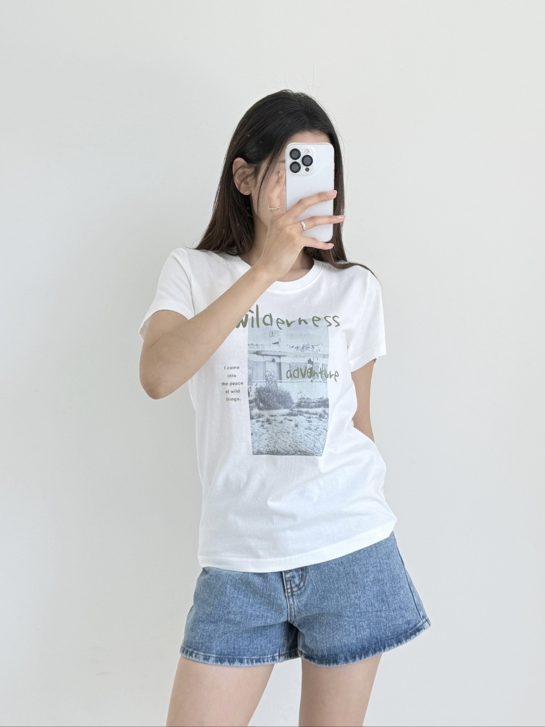 ラウンドネックプリントTシャツ | 詳細画像3