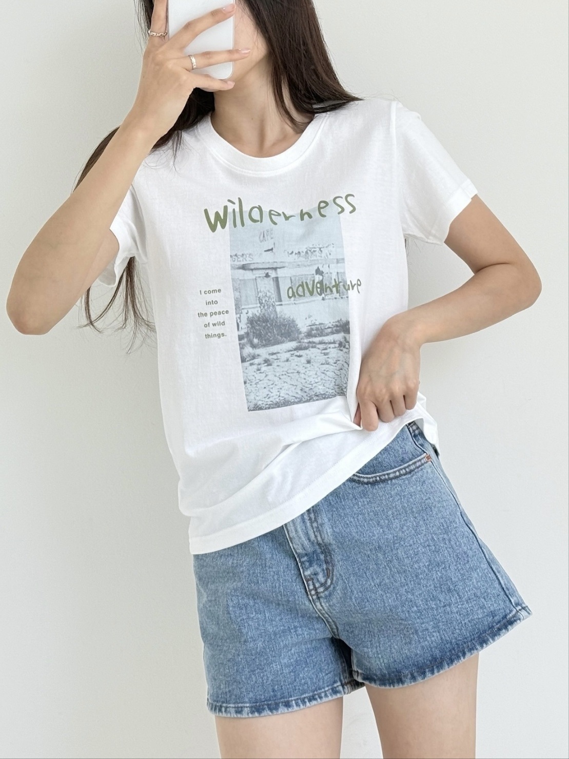 ラウンドネックプリントTシャツ | 詳細画像4