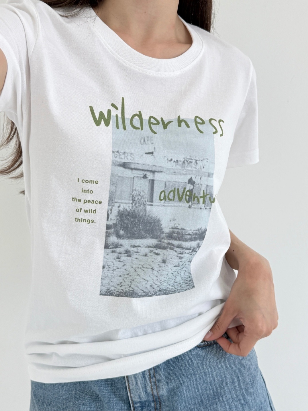 ラウンドネックプリントTシャツ | 詳細画像6