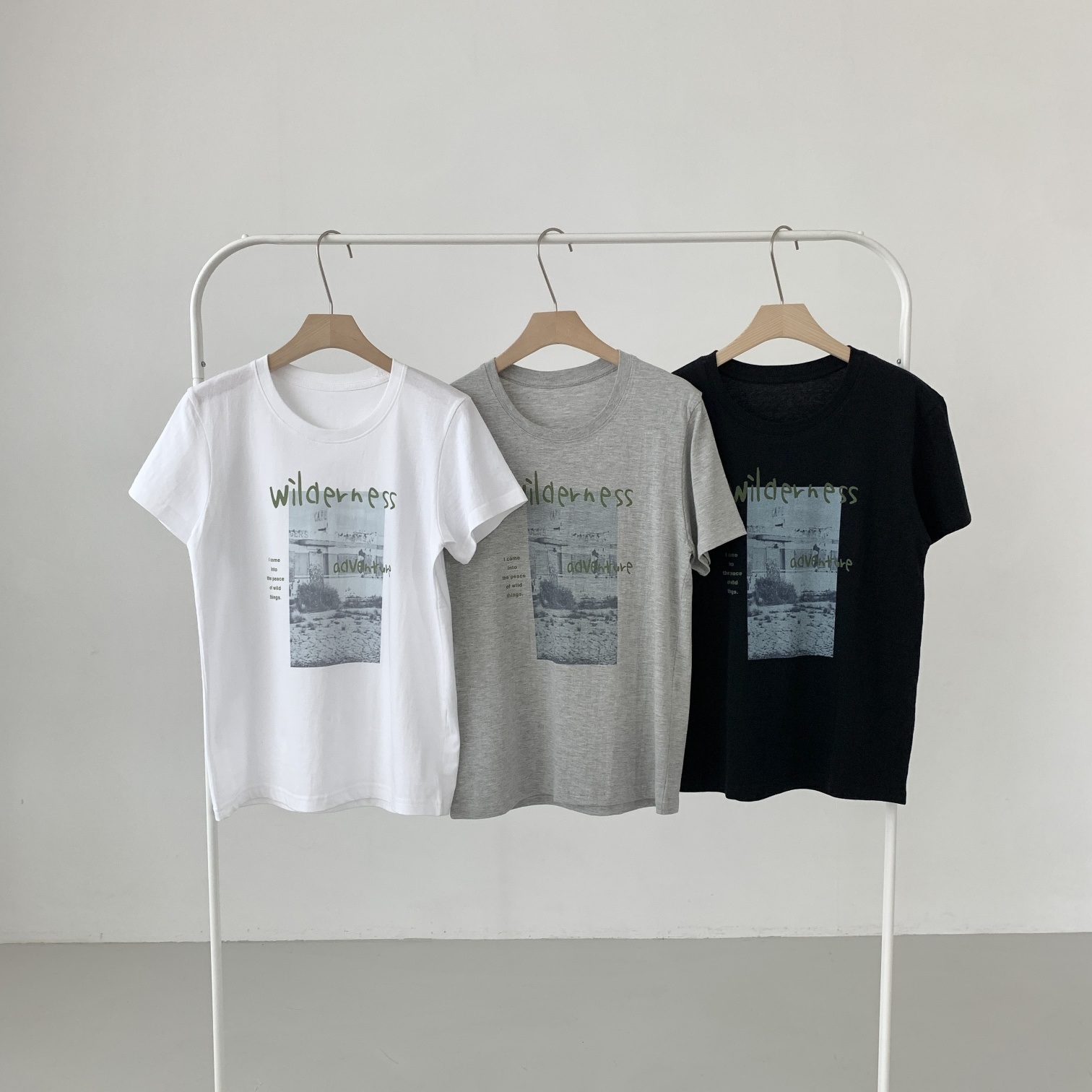ラウンドネックプリントTシャツ | 詳細画像11