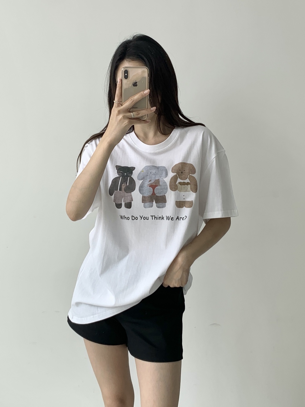 ラウンドネックボクシープリントTシャツ | 詳細画像3
