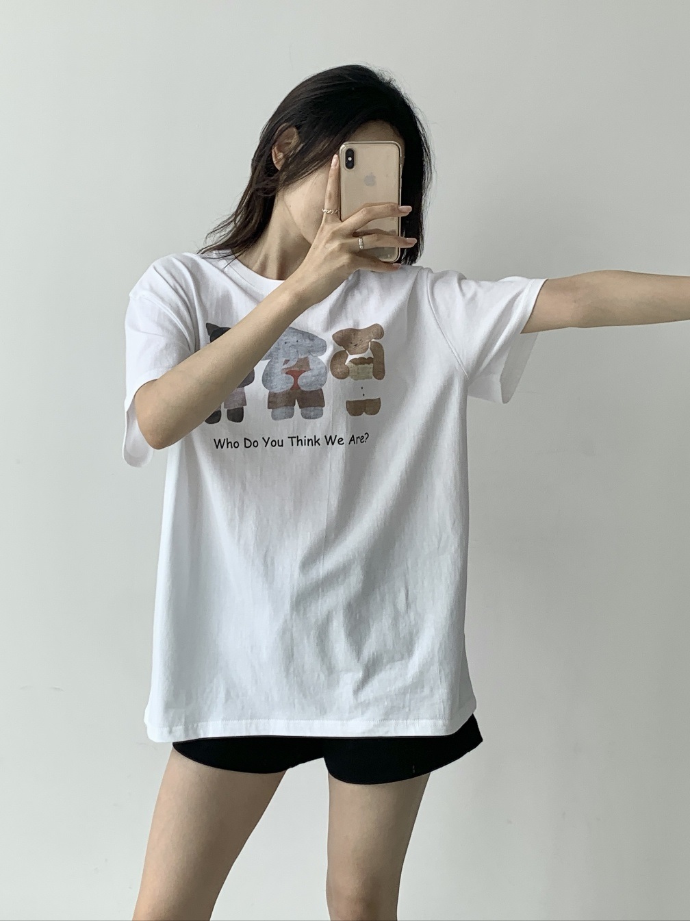 ラウンドネックボクシープリントTシャツ | 詳細画像6