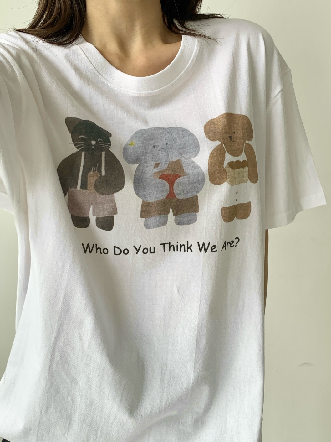 ラウンドネックボクシープリントTシャツ | 詳細画像8