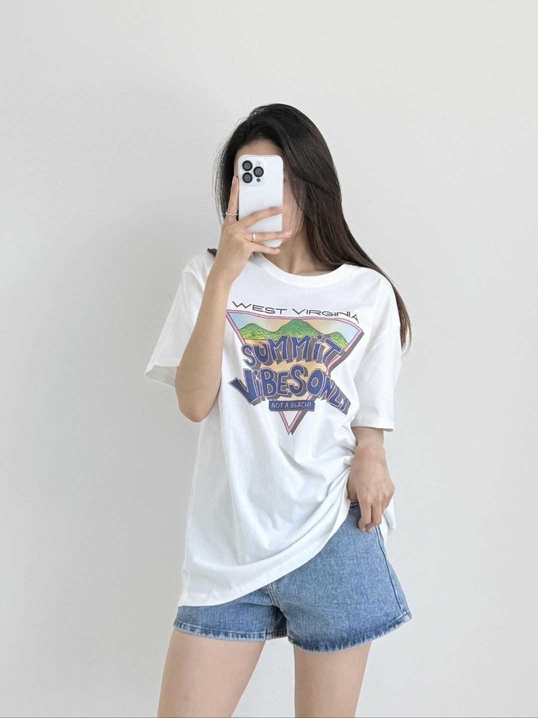 ラウンドネックボクシープリントTシャツ | 詳細画像2
