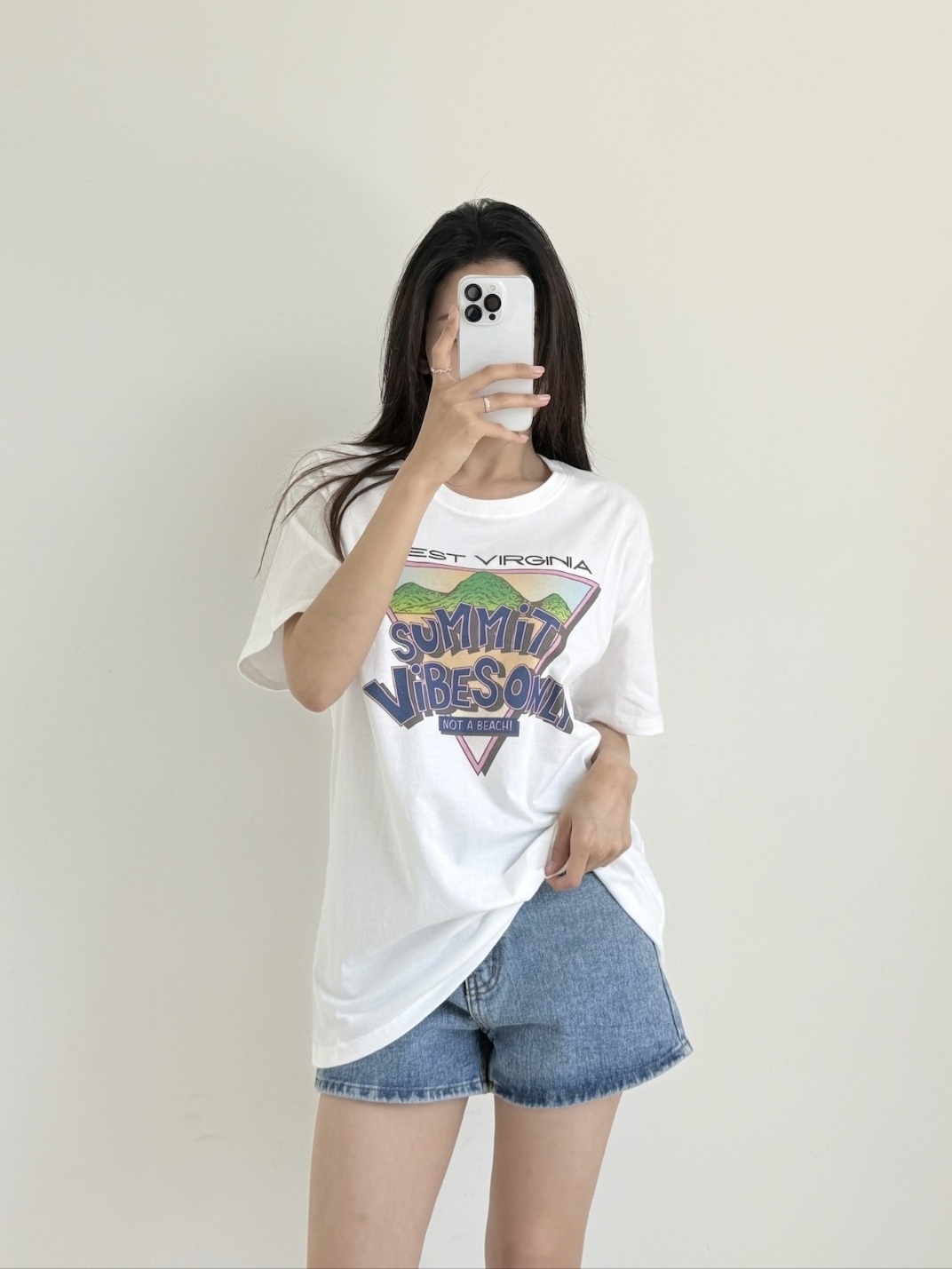 ラウンドネックボクシープリントTシャツ | 詳細画像3