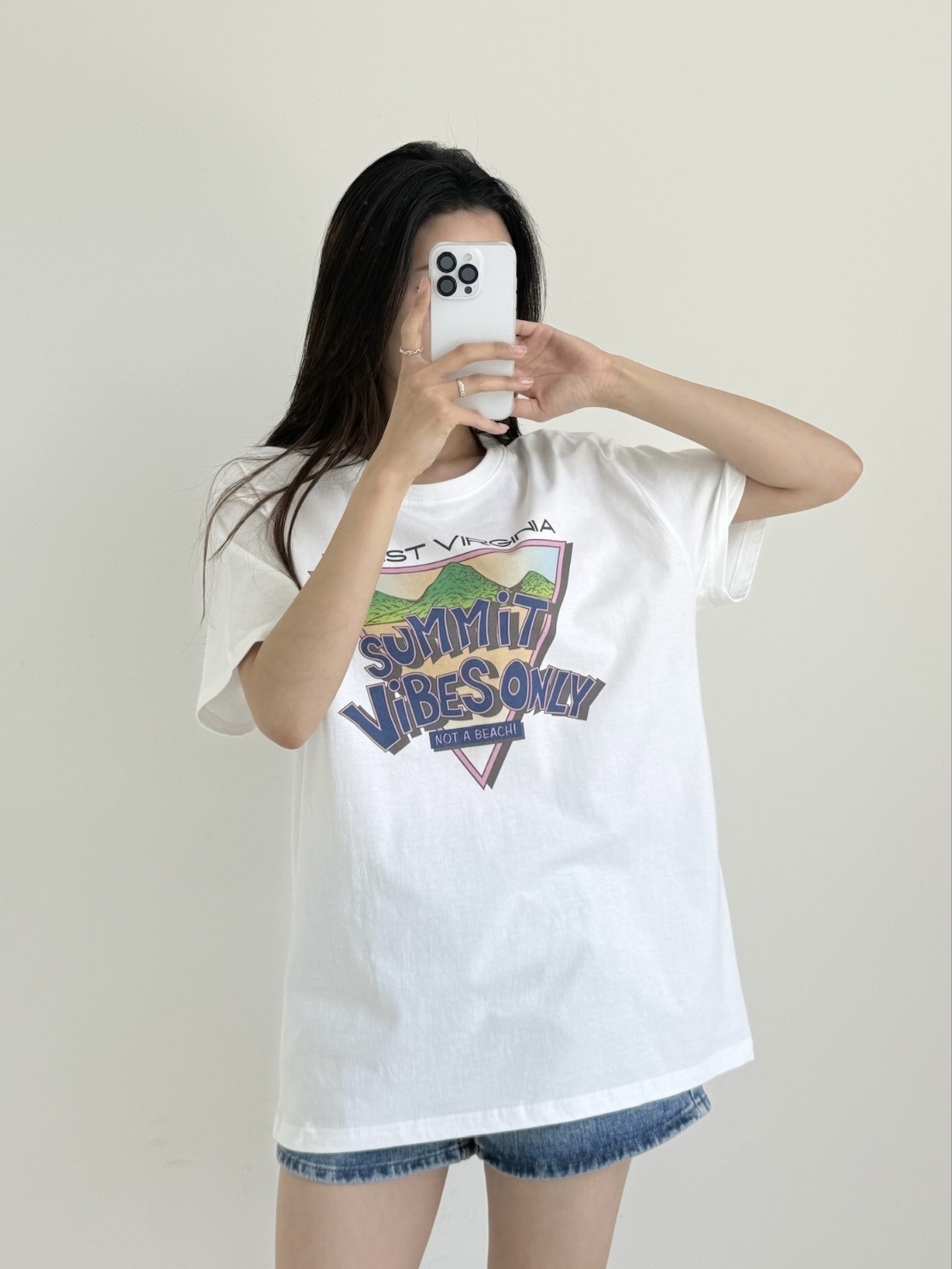 ラウンドネックボクシープリントTシャツ | 詳細画像4