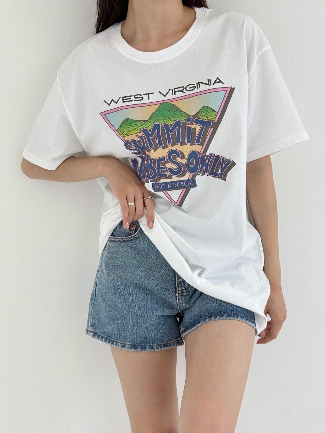 ラウンドネックボクシープリントTシャツ | 詳細画像5