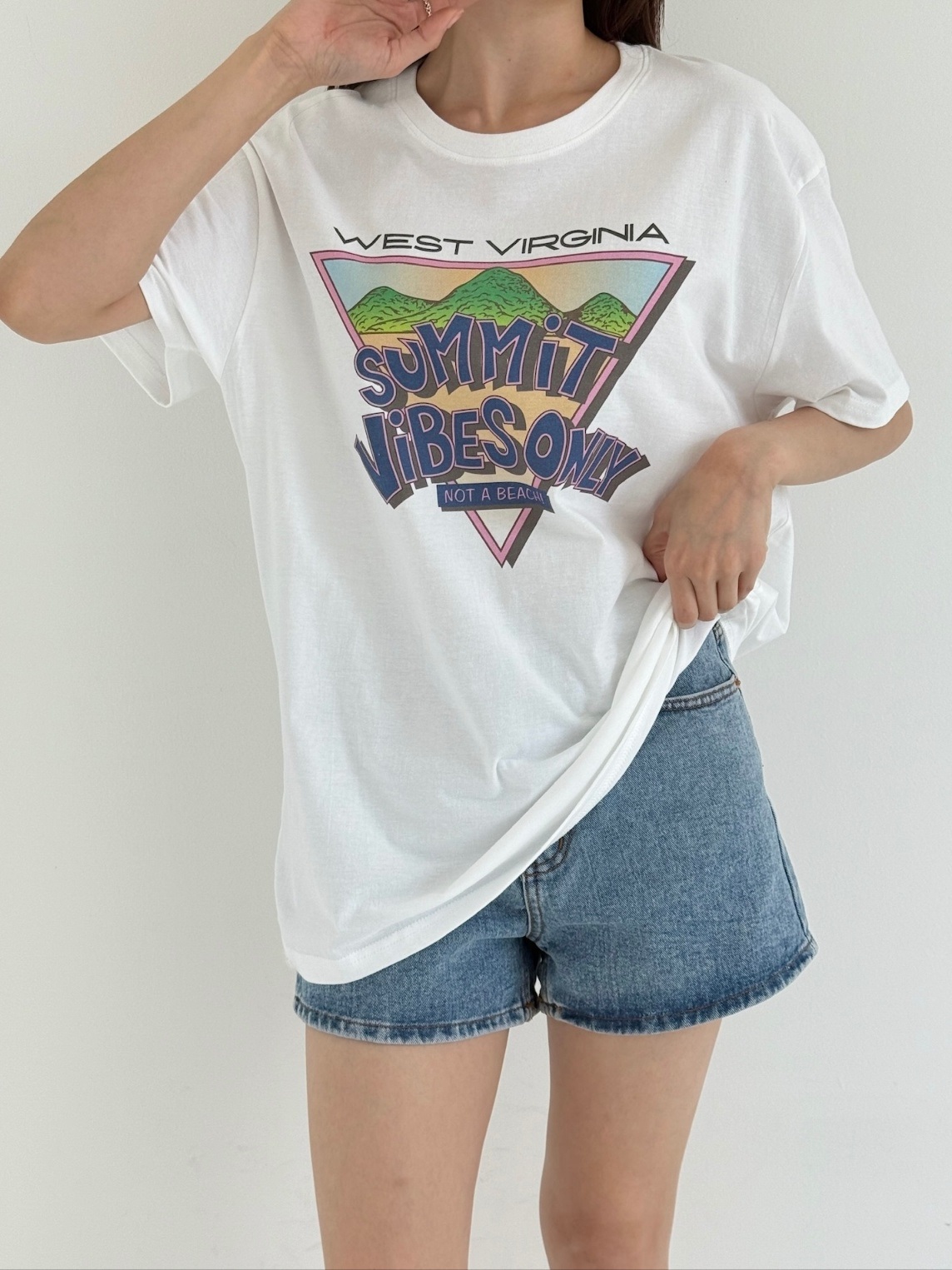 ラウンドネックボクシープリントTシャツ | 詳細画像6