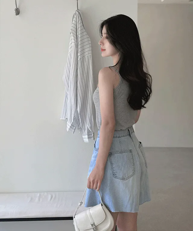 カットショートデニムパンツショートパンツ | baddiary | 詳細画像1