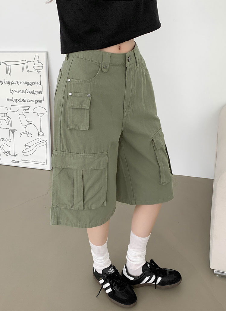 DT♪ FIDA カーゴスタイルのバミューダ ショートパンツ 関税込 選べる丈]カーゴバミューダショートパンツ | レディース