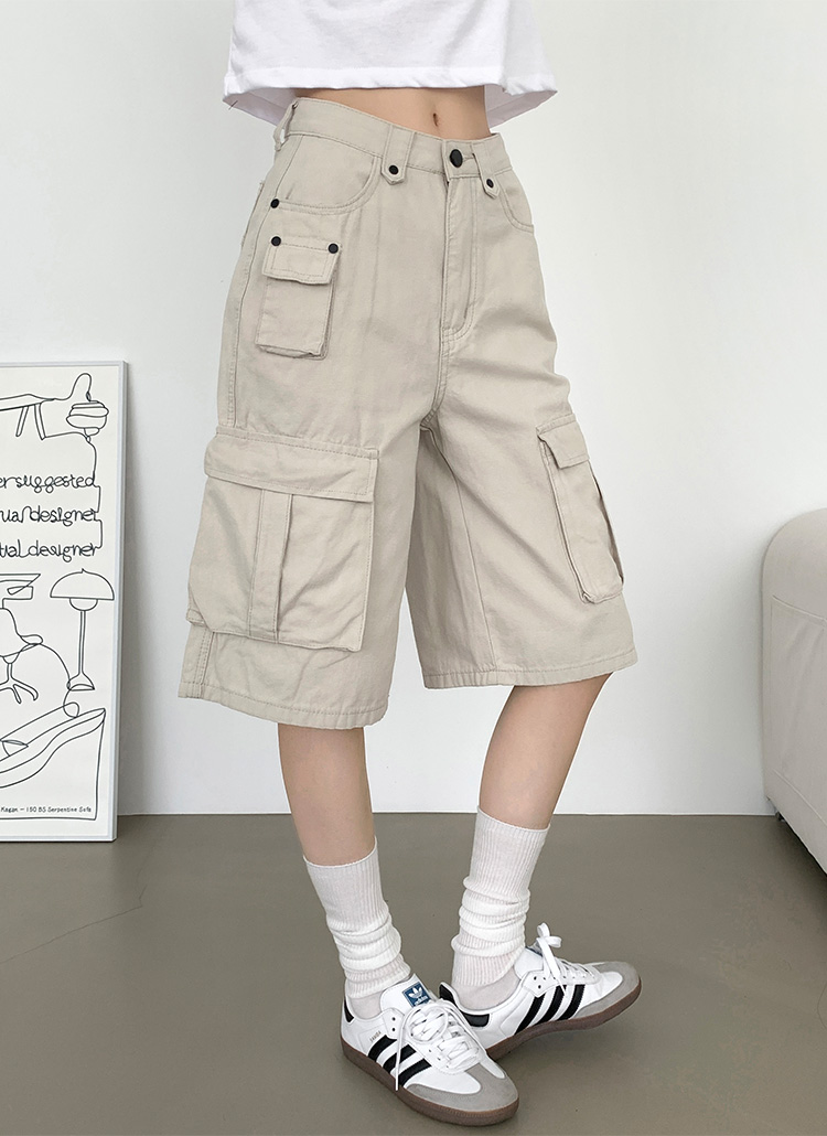 高級感【Brunero Cucinelli】ツイストカーゴバミューダショーツ 選べる丈]カーゴバミューダショートパンツ | レディース