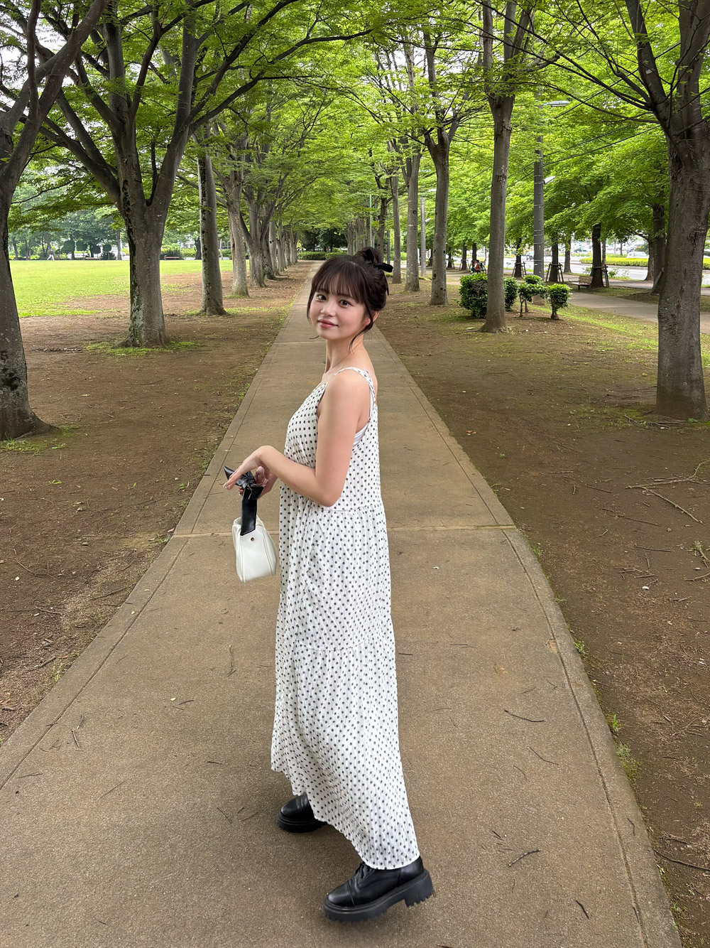 配色リボンハンドルエコレザーバッグ | 詳細画像14