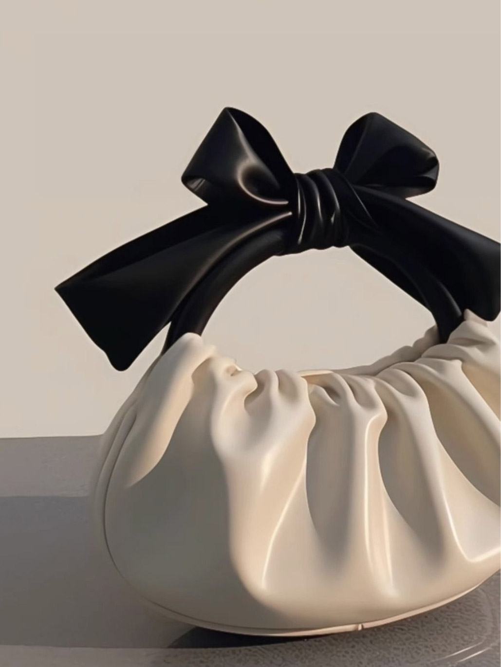 配色リボンハンドルエコレザーバッグ | 詳細画像15