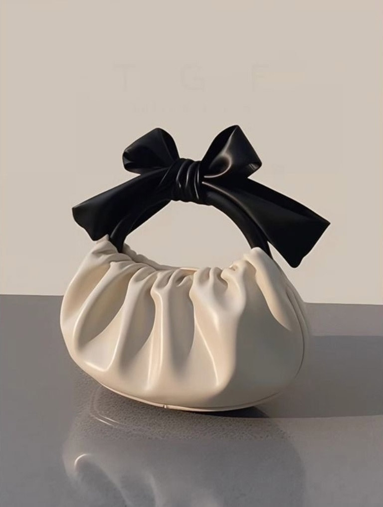 配色リボンハンドルエコレザーバッグ | 詳細画像17